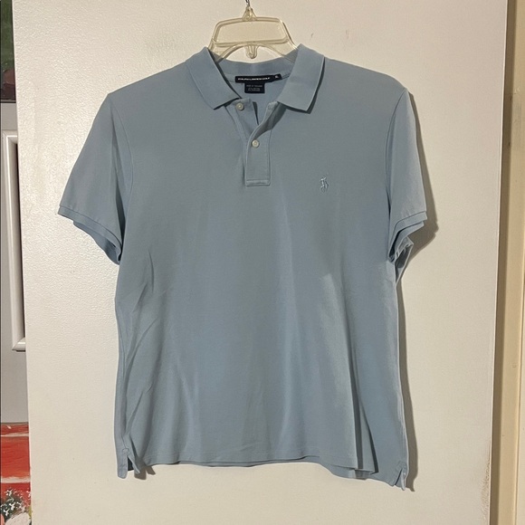 Ralph Lauren Tops - Ralph Lauren golf pale blue pique cotton polo collar shirt